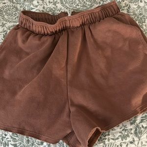 Dsg pink/Brown fleece shorts